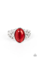 Load image into Gallery viewer, Crystals and Cats Eye - Red Ring