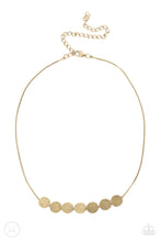 Load image into Gallery viewer, Slimmer Glimmer - Brass Choker Necklace