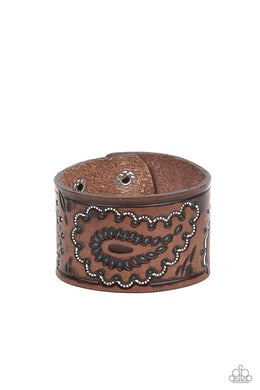 Paisley Pioneer - Blue Snap Bracelet