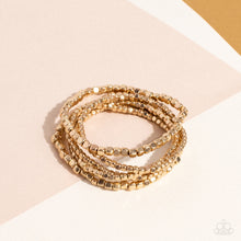 Load image into Gallery viewer, Right on CUBE - Gold Set of Bracelets