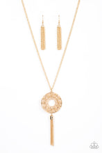 Load image into Gallery viewer, Tai Chi Tassel - Gold Necklace