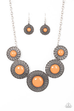 Detail Orientated - Orange Necklace