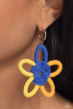 Load image into Gallery viewer, Spin a Yarn - Orange Hoop Earrings