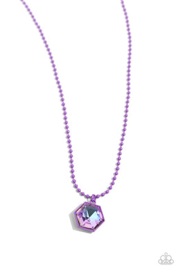 Sprinkle of Simplicity - Purple Necklace
