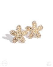 Load image into Gallery viewer, Starfish Serenade - Gold Clip-On Earrings