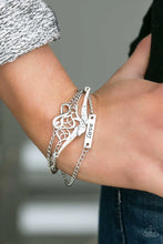 Load image into Gallery viewer, Then Love Swooped In - Silver Bracelet