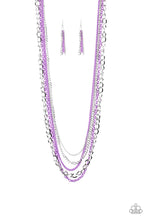 Load image into Gallery viewer, Industrial Vibrance - Purple Necklace