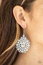 Load image into Gallery viewer, Floral Affair - White Earrings