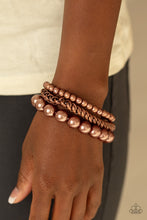 Load image into Gallery viewer, A PEARL-fect Ten - Copper Set of Bracelets