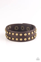 Load image into Gallery viewer, Biker Bold - Brown Bracelet