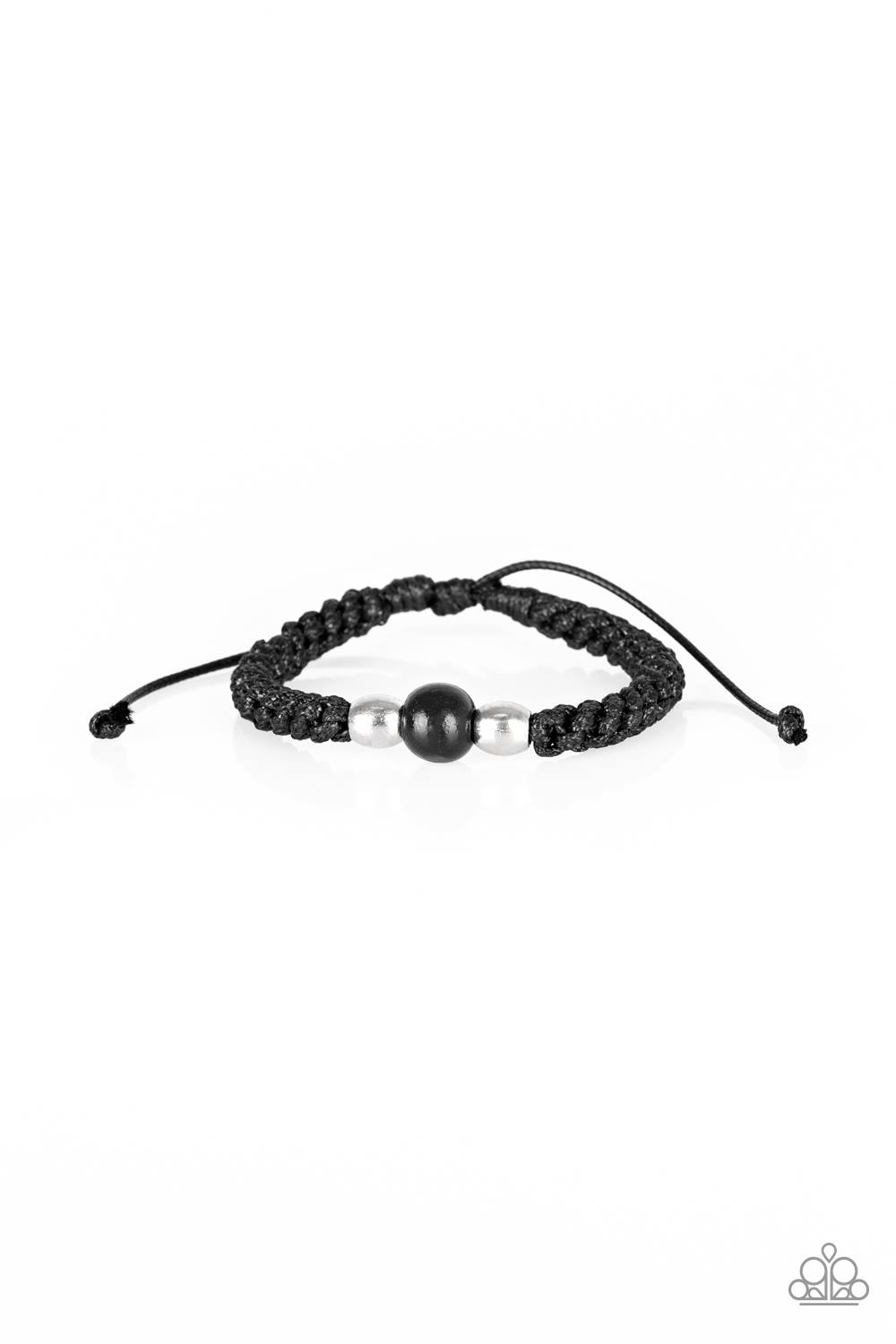 Once Upon A FORESTER - Black Sliding Knot Bracelet