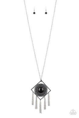 Sandstone Solstice - Black Necklace