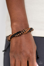 Load image into Gallery viewer, Outdoor Expedition - Brown Sliding Knot Bracelet