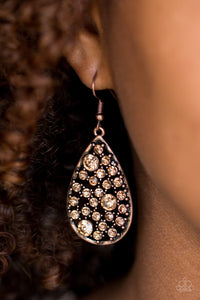 GLOW With The Flow - Copper Earrings
