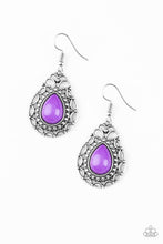 Load image into Gallery viewer, Flirty Finesse - Purple Earrings