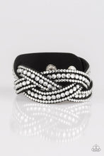 Load image into Gallery viewer, Bring On The Bling - Black/White Bracelet