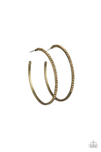 Load image into Gallery viewer, Trending Twinkle - Brass Hoop Earrings