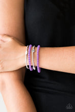 Load image into Gallery viewer, Blooming Buttercups - Purple Set of Bracelets
