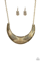Load image into Gallery viewer, Geographic Goddess - Brass Necklace