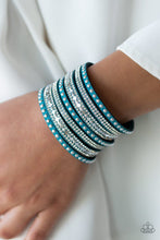 Load image into Gallery viewer, All Hustle and Hairspray - Blue Bracelet