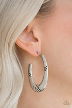 Load image into Gallery viewer, Tribe Pride - Silver Hoop Earrings