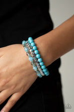 Load image into Gallery viewer, Globetrotter Glam - Blue Set of Bracelets