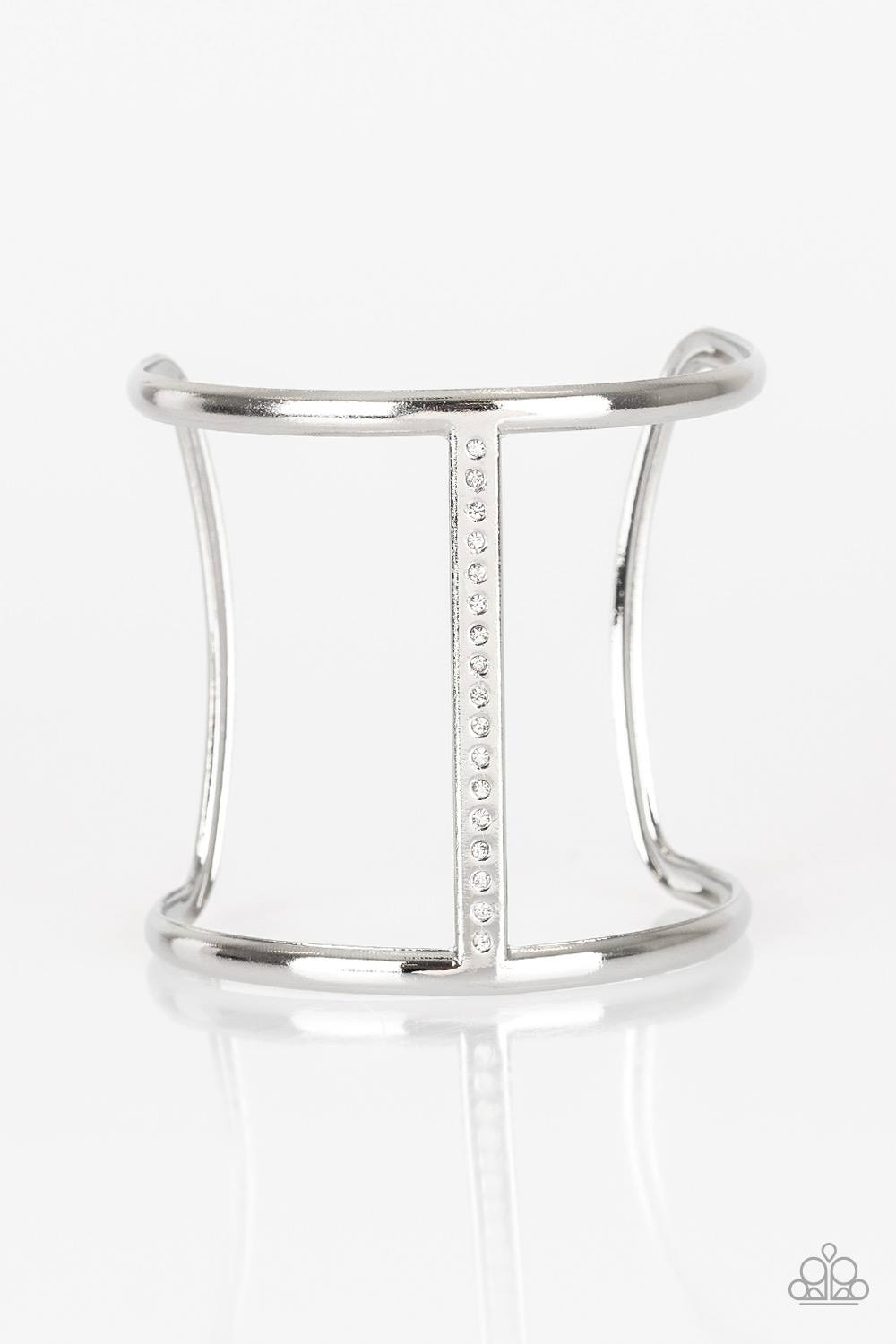Diamond Deity - White Cuff Bracelet
