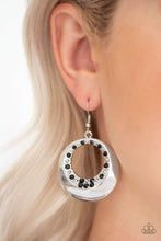 Load image into Gallery viewer, Ringed In Refinement - Black Earrings