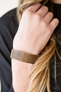 Road Pilot - Brown Snap Bracelet
