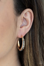 Load image into Gallery viewer, Welcome To Glam Town - Gold Hoop Earrings