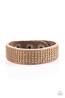 Road Pilot - Brown Snap Bracelet