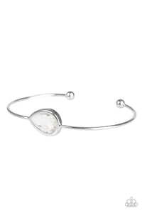 Make A Spectacle - White Cuff Bracelet