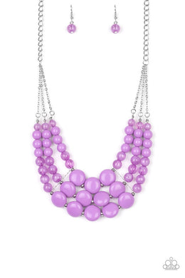 Flirtatiously Fruity - Purple Necklace