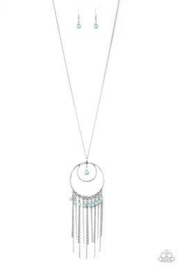 Out Of Bounds Shimmer - Blue Necklace