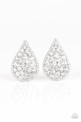 REIGN-Storm - White Post Earrings