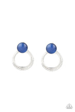 Load image into Gallery viewer, Glow Roll - Blue Post Earrings