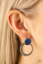 Load image into Gallery viewer, Glow Roll - Blue Post Earrings