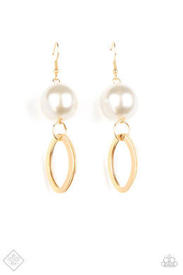 Big Spender Shimmer - Gold Earrings