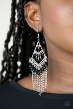 Load image into Gallery viewer, Trending Transcendence - Black Earrings