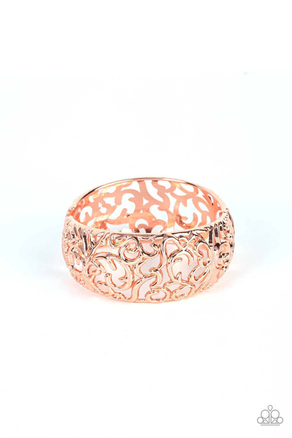 Courtyard Couture - Copper Hinged Bracelet