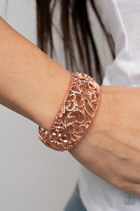 Courtyard Couture - Copper Hinged Bracelet