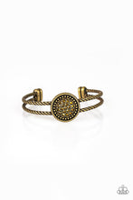 Load image into Gallery viewer, Definitely Dazzling - Brass Cuff Bracelet