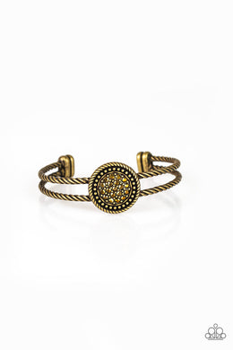 Definitely Dazzling - Brass Bracelet