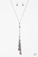 Load image into Gallery viewer, Timeless Tassels - Brown Necklace