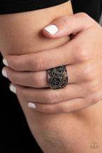 Load image into Gallery viewer, Turning The Tides - Black Gunmetal Ring