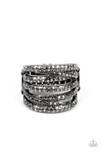 Load image into Gallery viewer, Knock-Out Opulence - Black Gunmetal Ring