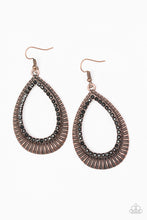 Load image into Gallery viewer, Right As REIGN - Copper Earrings