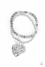 Load image into Gallery viewer, Think With Your Heart - White Set of Bracelets