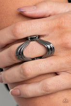 Load image into Gallery viewer, Keep An Open Mind - Black Gunmetal Ring