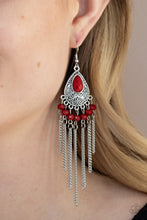 Load image into Gallery viewer, Floating on HEIR - Red Earrings